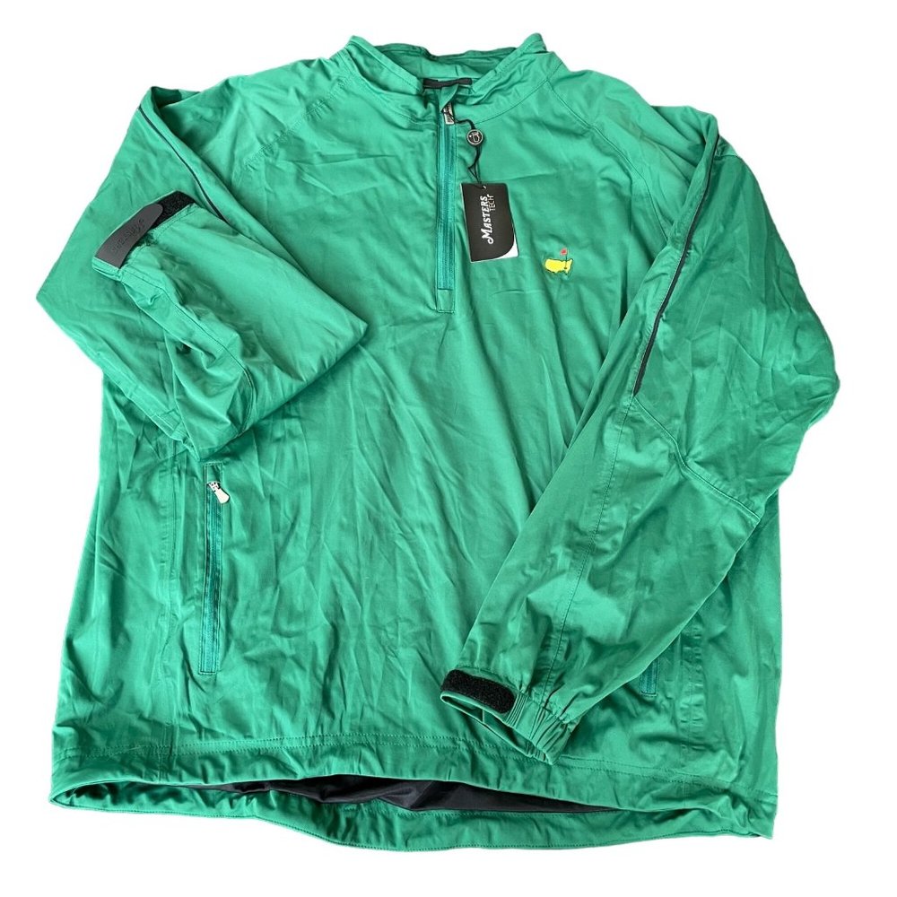 Masters Tech Green 1/4 Zip Windbreaker Jacket Size Men’s Large NWT